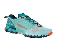 LA SPORTIVA W Bushido Ii Blau - Technischer komfortabler Damen Berglaufschuh, Größe EU 37 - Farbe Lagoon - Cherry Tomato