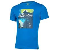 La Sportiva Wander-/Freizeit Tshirt Lakeview (Baumwolle) elektrikblau Herren, Größe L