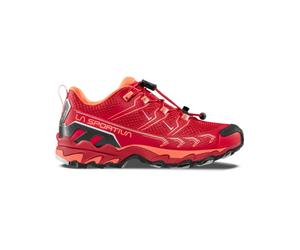 La Sportiva - Wanderschuhe für Tageswanderungen - Unisex für Kinder - Ultra Raptor II JR - Ultra Raptor II JR Velvet/Flamingo - Rot 36