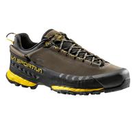 La Sportiva Wanderschuhe TX 5 Low GTX (Nubuckleder, Zustieg, wasserdicht) carbongrau/gelb Herren, Größe Euro (US) 42