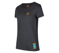 La Sportiva - Women's Climbing On The Moon - T-Shirt, Gr. S, grau/schwarz (Carbon/Giallo)