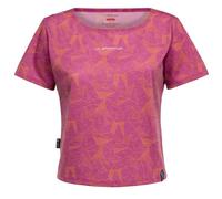 La Sportiva Women’s Dimension T-Shirt, S, springtime/cherry tomato