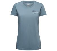 La Sportiva Women's Climb Flower T-Shirt, M, limestone/night sky