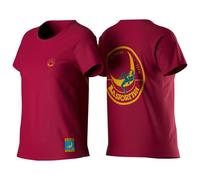 La Sportiva - Women's Climbing On The Moon - T-Shirt, Gr. XL, rot (Fucsia/Giallo)