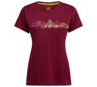 La Sportiva - Women's Peaks - T-Shirt, Gr. L, rot (Redwood)
