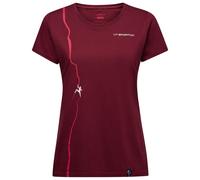 Route T-Shirt W, T-Shirt, Damen - La Sportiva R25P19-Redwood/Azalea M