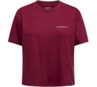 La Sportiva Women's Trilogy Crop T-Shirt Redwood/Limestone M