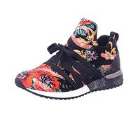 La Strada 1804189 - Damen Schuhe Freizeitschuhe - 4601-black-red-flow, Größe:42 EU