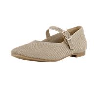 La Strada Ballerinas für Damen aus Italien, Spanien und Portugal für Damen, gold, Größe 38 EU