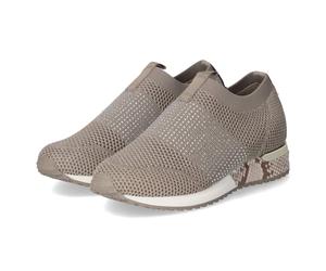 La Strada Low Sneaker - Gr. 40 - Taupe - Textil