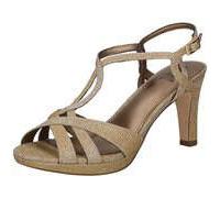 La Strada Sandale Damen gold gold 39 Textil