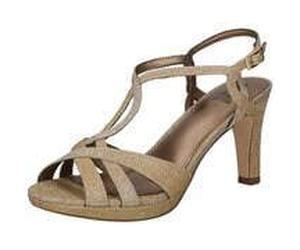 La Strada Sandale Damen gold gold 40 Textil