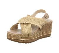 La Strada Sandaletten für Damen aus Italien, Spanien und Portugal für Damen, beige, Größe 40 EU