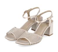 La Strada Sandaletten - Gr. 42 - Beige - Textil & Synthetik
