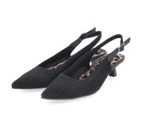 La Strada Slingpumps Schwarz - Gr. 38 - Textil und Synthetik