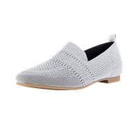 La Strada Slipper für Damen aus Italien, Spanien und Portugal für Damen, silber, Größe 41 EU