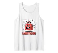 Labertasche Lustiger Cartoon Sprechblase Motiv Tank Top