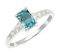 Laborgezüchteter grüner Paraiba-Turmalin Edelstein 925 Sterling Silber Handgefertigter Band Ring Geschenkartikel Herren und Damen Schmuck CRG1239AS29_(75 (23.9))