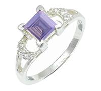 Laborgezüchteter Lavendelquarz Edelstein für Herren und Damen in allen Größen Sterling Silber Handgefertigter Band Ring Schmuck CRG1247AX28_(74 (23.6))