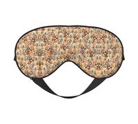 Labrador Retriever Hunde-Augenmaske, Verdunkelungs-Augenmaske, Unisex, Schlaf-Augenabdeckungen mit verstellbaren Trägern, Reise-Augenmaske