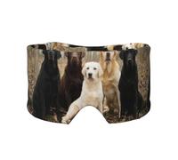 Labrador Retriever Hunde Schwarz Golden Weiß Braun, Vollständige Augenabdeckungen, lichtblockierende Augenmaske, Schlafaugen- und Ohrenschützer