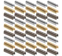 LABRIMP 150 Stück Metall Schnürsenkel Ersatzspitzen Langlebige Schnürsenkelkappen aus Metall 4mm X 20mm Praktische Reparaturspitzen für Schuhe Rucksäcke und Kleidung