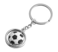 LABRIMP Drehbarer mit Rotierendem Fußball aus Zinklegierung Schlüsselanhänger und Dekorativem Design Geschenk für Sportfans und Fußballliebhaber