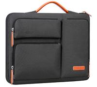 Lacdo 360° Rundumschutz 15-15.6 Zoll Laptop Schultertasche Hülle für 15-15.6 Zoll Acer HP Lenovo Dell ASUS Laptop, 16 Zoll Neu MacBook Pro M4/M3/M2/M1 Pro/Max A3403 A3186 A2991 A2780 2024-2019,Schwarz