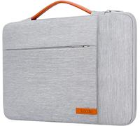 Lacdo 360° Rundumschutz Laptop Tasche Schutzhülle für 15.6 Zoll Lenovo V15/IdeaPad, Huawei MateBook D 15, 15.6 Zoll ASUS Vivobook Pro/ZenBook Pro, Acer Aspire 15, HP Envy 15, Dell Inspiron 15, Grau