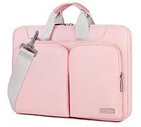 Lacdo 360° Rundumschutz Laptoptasche Hülle für 15 Zoll Neu MacBook Air M4 A3241 2025/M3 A3114/M2 A2941 2024-2023, 15 Zoll MacBook Pro A1990 A1707, Dell XPS 15 Plus 2022-2020 Zubehörtasche Bag, Rosa