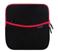 Lacdo Externer CD DVD USB Laufwerk Festplattentasche Schutzhülle für HP F6V97AA#ABB/Asus U9M U7M / LG GP57ES40 / Dell Slim DW316 / Apple SuperDrive Brenner Stoßfest Wasserdicht Tasche Case, Rot