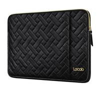 Lacdo Laptoptasche Schutzhülle für 15.6 Zoll Lenovo V15/IdeaPad, Huawei MateBook D 15, ASUS Vivobook Pro 15/ZenBook Pro 15, Acer Aspire 15, HP Envy 15, Dell Inspiron 15, Schwarz
