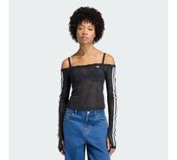 Adidas Originals Lace Bardot Langarm-t-shirt XS Black