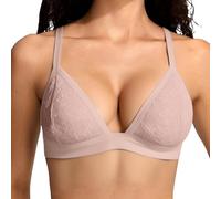 Lace Nahtlos BHs Damen V Ausschnitt Tshirt Schalen Bralette Verstellbar Unterwäsche ohne Bügel Push Up Nahtloser BH für Alltag uper Push Up BH Gegen Hängebrust Brüste Klassische-BH Minimizer Bra