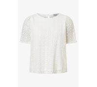 More & More Spitzenbluse Lace-Shirt Weiß Größe 44