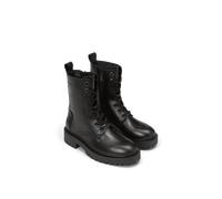 Marc OߴPolo Damen Stiefeletten zum Schnüren aus Leder mit Reißverschluss, Schwarz (Black), 38