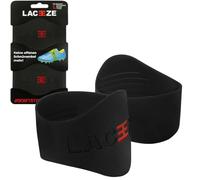 Laceeze Original Bands - As Seen on Dragons' Den - Ribbed Technology - Secure Laces, Prevents Unraveling, Fits Shoe Size UK C13 - UK 6.5, Black, Ideal for Sports Shoes, Football, Rugby