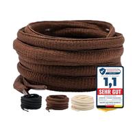 LaceHype 2 Paar - Ovale Schnürsenkel reißfeste Schuhbänder LC6 Ersatz Shoelaces aus Polyester für Sneakers, Sportschuhe, Laufschuhe, Turnschuhe