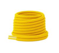 Laceter Runde Dicke Schnürsenkel 4 mm für Arbeitsstiefel, Wanderschuhe, Outdoorschuhe, Sicherheitsschuhe - Extra Stark, Reißfest und Wetterbeständig - Für Beruf und Freizeit - Gelb - 90 cm - X2