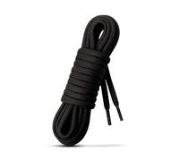 Laceter Runde Dicke Schnürsenkel 4 mm für Arbeitsstiefel, Wanderschuhe, Outdoorschuhe, Sicherheitsschuhe - Extra Stark, Reißfest und Wetterbeständig - Für Beruf und Freizeit - Schwarz - 90 cm