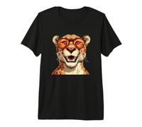 Lachendes Puma-Katzenkostüm für Erwachsene und Kinder Premium T-Shirt