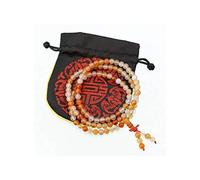 lachineuse - Buddhistische Mala - 108 Achatperlen - Mehrlagige Halskette/Armband - Buddhistischer Schmuck - Asiatische Traditionen - Gratis Satinbeutel - Geschenkidee zum Geburtstag, Weihnachten