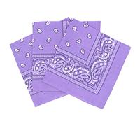 Set 3 bandanas paisley damen und herren lila