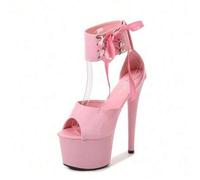 Lackleder Sandalen extra hohe Absätze dünne Fersen sexy 17CM wasserdichte Tabelle Hass Himmel hohe super hohe Sandalen Frauen Sommer