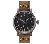 Laco Fliegeruhr Original Mülheim an der Ruhr Erbstück Made in Germany - 39 mm Ø hochwertige Handaufzugsuhr - Baumuster A - Einzigartige Qualität. Herausragende Verarbeitung - Wasserdicht