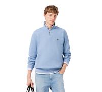 Lacoste Regular Fit Troyer aus reiner Baumwolle in Bleu, Größe XL