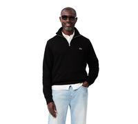 Lacoste Zip-Pullover Zip Sweater – Stehkragen, reine Baumwolle, Regular Fit – Schwarz Größe S