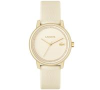 Lacoste Analog Quarzuhr für Damen mit Champagnerfarbenes Silikonarmband - 2001288