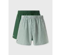 Lacoste 2-er Set Boxershorts Grün & Weiß gestreift