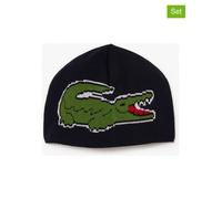 Lacoste 2tlg. Set: Mütze & Schal in Schwarz - 55% | Damen Muetzen Caps